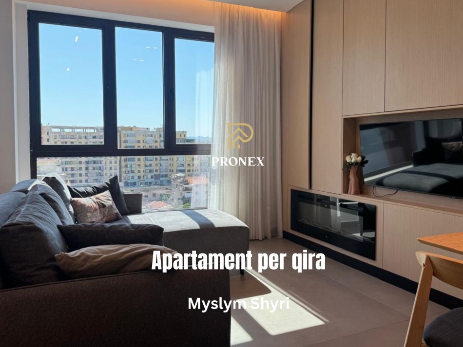 Tirane, jepet me qera apartament 1+1 Kati 7, 58 m² 680 € (Myslym Shyri)