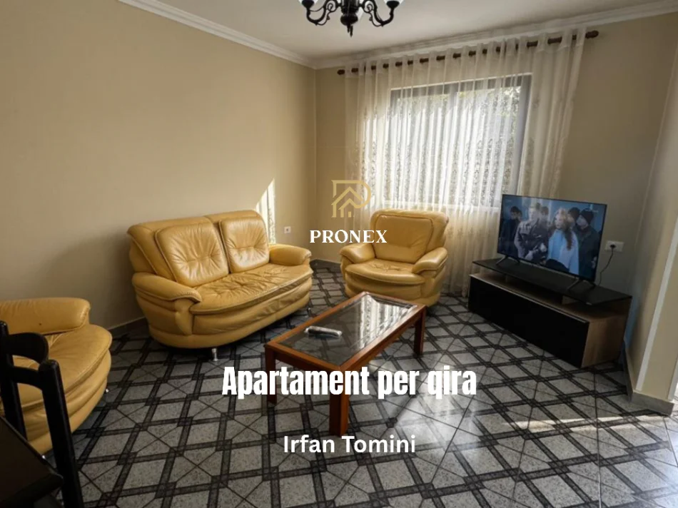 Tirane, jepet me qera apartament 1+1 Kati 3, 70 m² 450 € (Rruga Irfan Tomini)