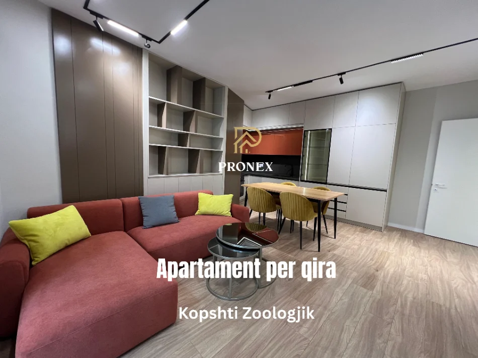 Tirane, jepet me qera apartament 1+1 Kati 3, 75 m² 750 € (Kopshti Zoologjik)