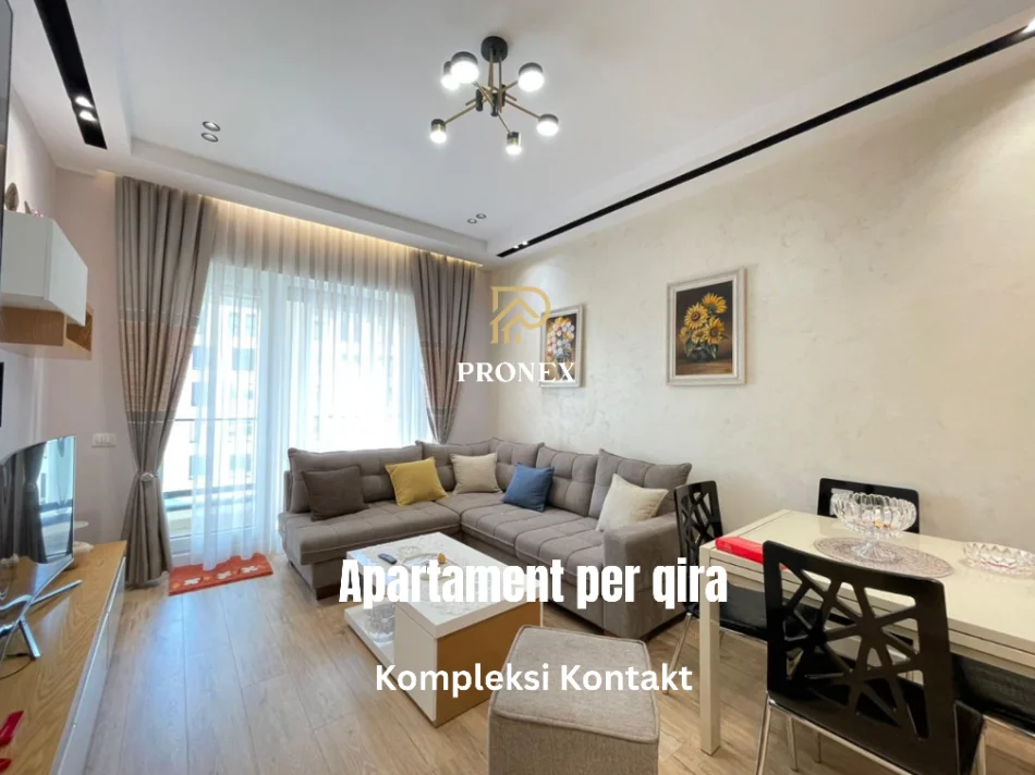 Tirane, jepet me qera apartament 1+1 Kati 9, 70 m² 650 € (Kompleksi Kontakt)