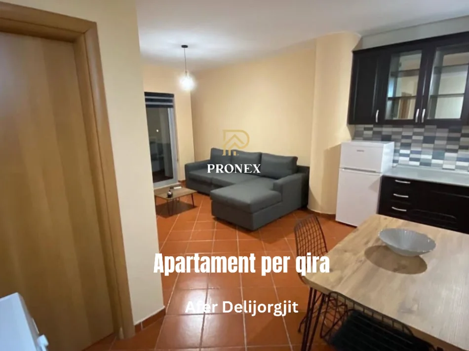 Tirane, jepet me qera apartament 1+1 Kati 9, 56 m² 500 € (Afer Delijorgjit / Rruga Irfan Tomini)