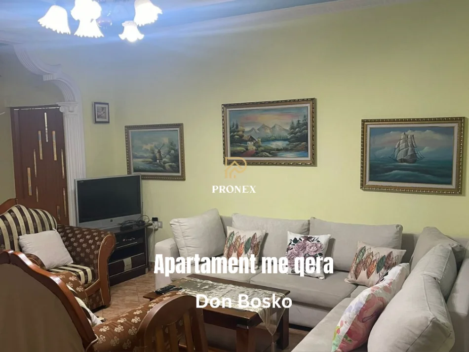 Tirane, jepet me qera apartament 1+1 Kati 5, 70 m² 500 € (Don Bosko)