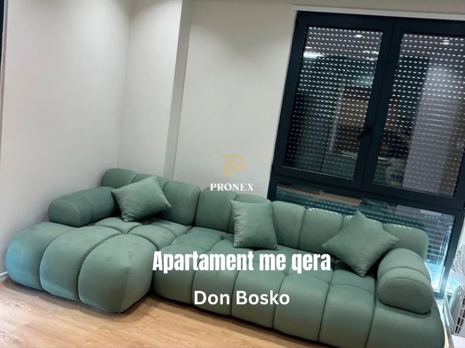 Tirane, jepet me qera apartament 2+1 Kati 7, 100 m² 800 € (Don Bosko)