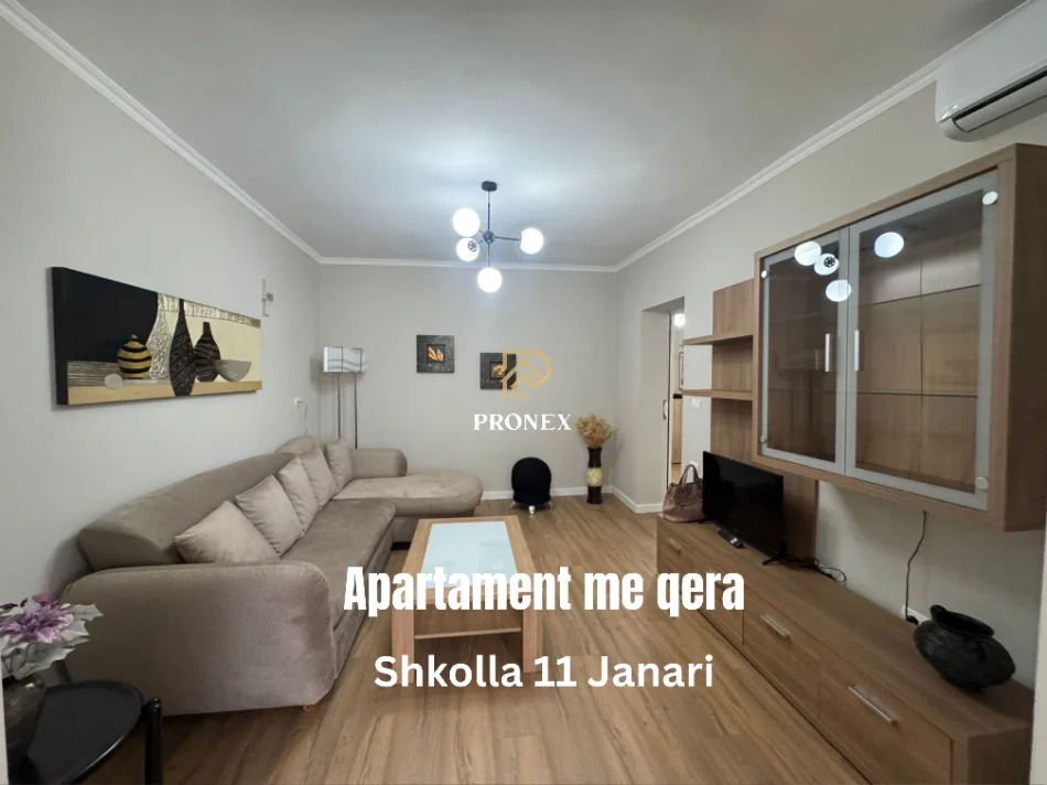 Tirane, jepet me qera apartament 2+1 Kati 1, 800 € (Shkolla 11 Janari)