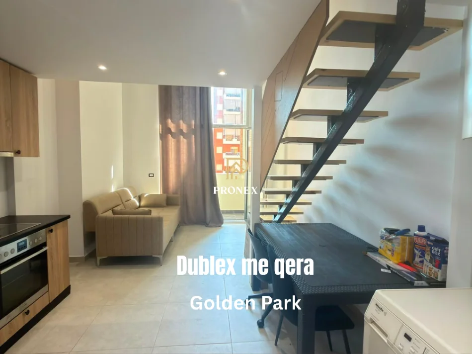 Tirane, jepet me qera apartament duplex 1+1 Kati 1, 70 m² 400 € (Yzberisht)