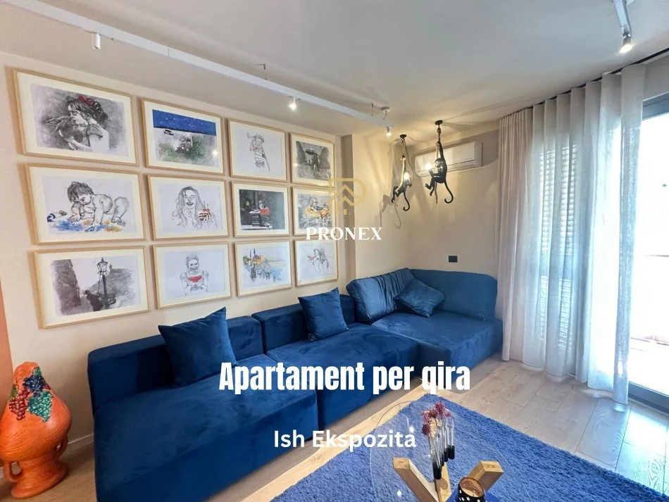 Tirane, jepet me qera apartament 1+1 Kati 12, 76 m² 900 € (Ish Ekspozita)