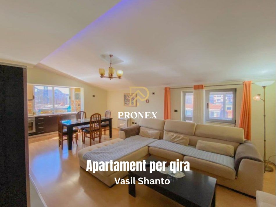 Tirane, jepet me qera apartament 2+1+Ballkon Kati 4, 113 m² 700 € (Afer Vasil Shanto)