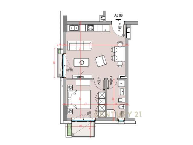 Tirane, shitet apartament 1+1+BLK Kati 1, 56 m² 115.000 Euro (Shkolla e Kuqe)