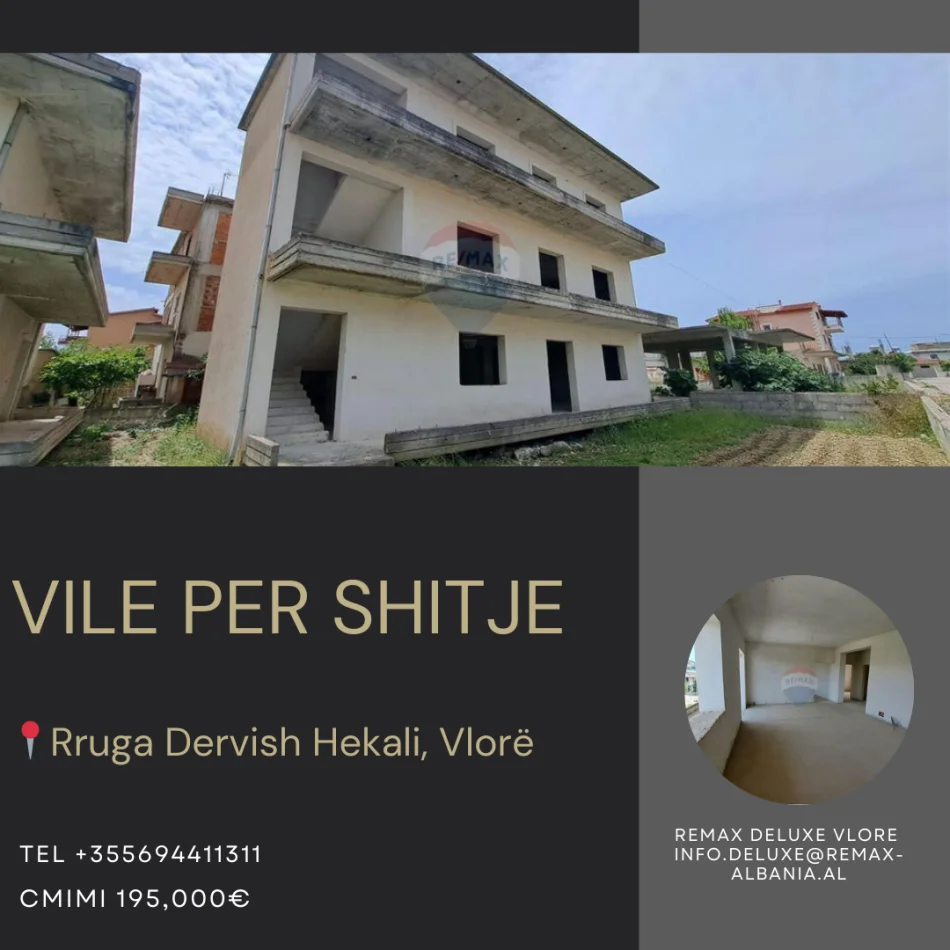 Vlore, shitet Vile 3 Katshe Kati 3, 278 m² 195.000 € (Rruga Dervish Hekali, Vlorë)