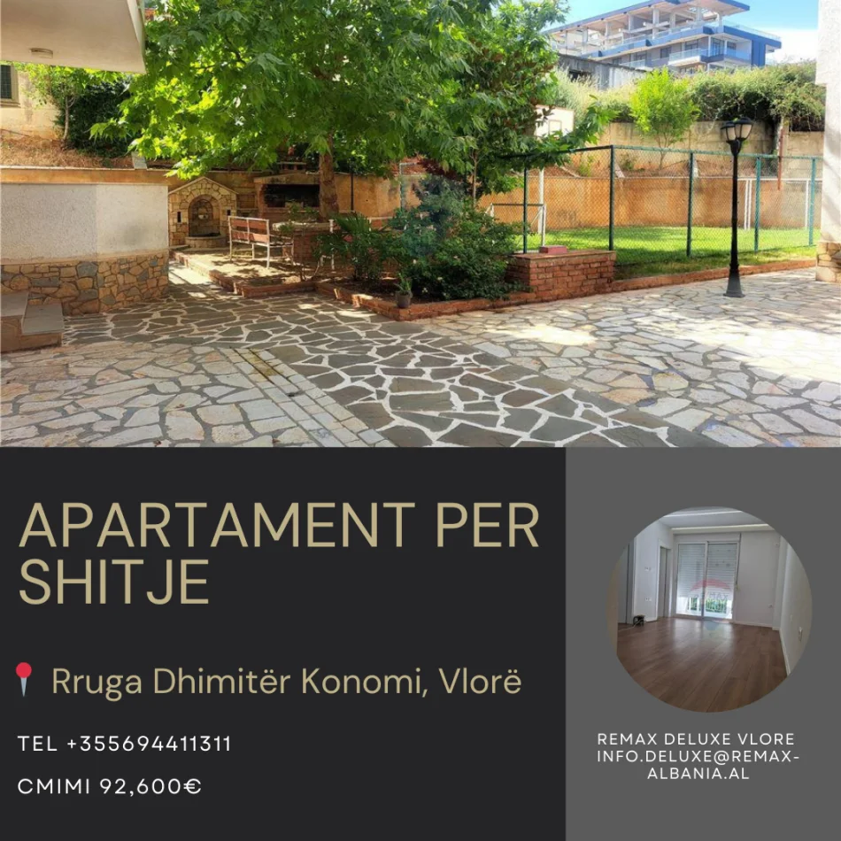 Vlore - Lungomare, shitet apartament 1+1+Ballkon , 46 m² 92.600 € (Uji i Ftohtë, Rruga Dhimitër Konomi, Vlorë)