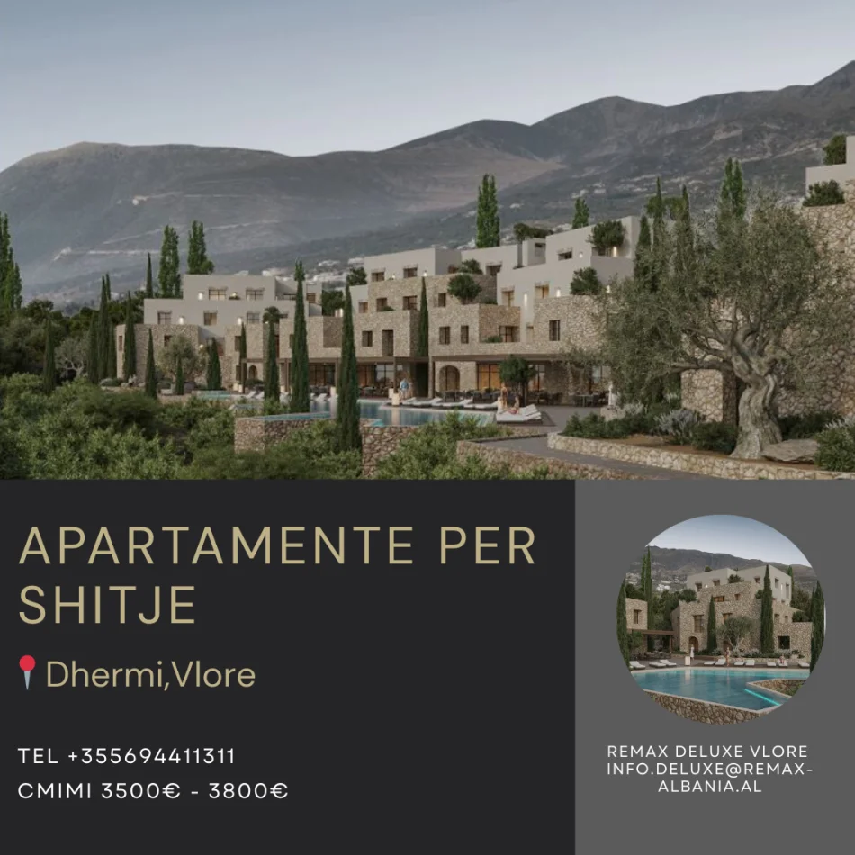 Dhermi - Palase, shitet Vile ne plazh 1+1 Kati 1, 75 m² (Dhermi, Vlore)