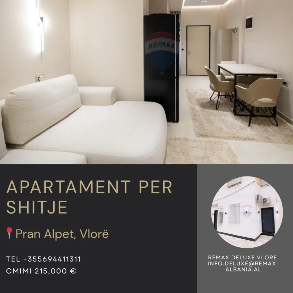 Vlore, shitet apartament 3+1 Kati 1, 110 m² 215.000 € (Pranë rrugës së Çipajve, Vlorë)