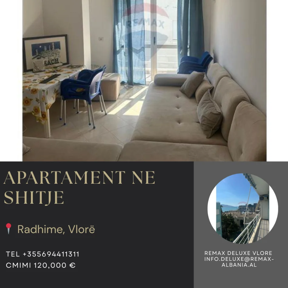 Radhime - Orikum, shitet apartament 1+1 Kati 2, 57 m² 120.000 € (Radhime, Vlore)