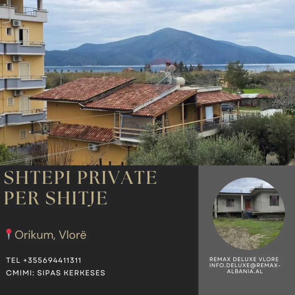 Vlore, shitet shtepi 2+1 Kati 1, 499 m² 190.000 € (Orikum, Vlore)