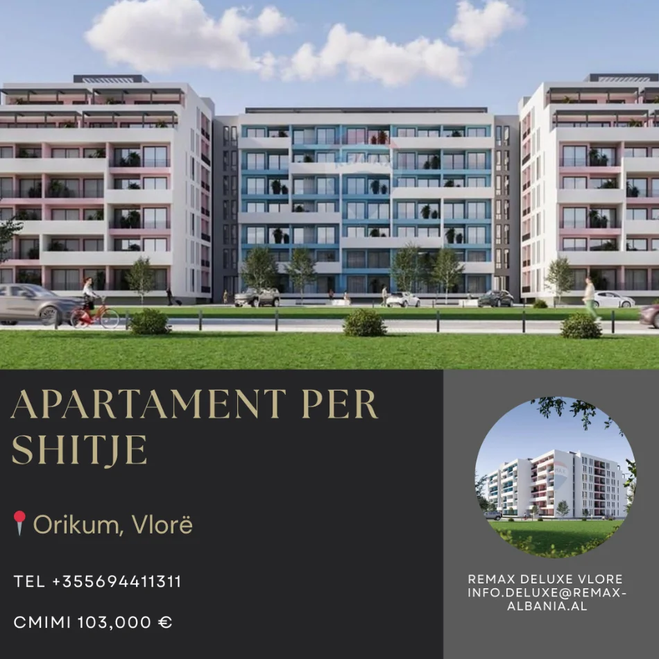 Radhime - Orikum, shitet apartament 1+1+Ballkon Kati 2, 73 m² 103.000 € (Orikum, Vlore)