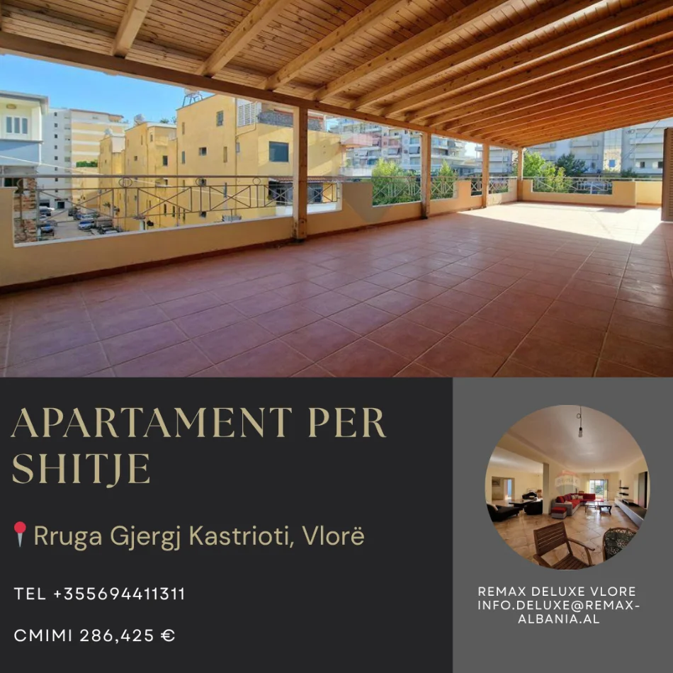 Vlore, shitet apartament 3+1+Ballkon Kati 2, 301 m² 286.425 € (Transballkanike - Rruga Gjergj Kastrioti, Vlorë)