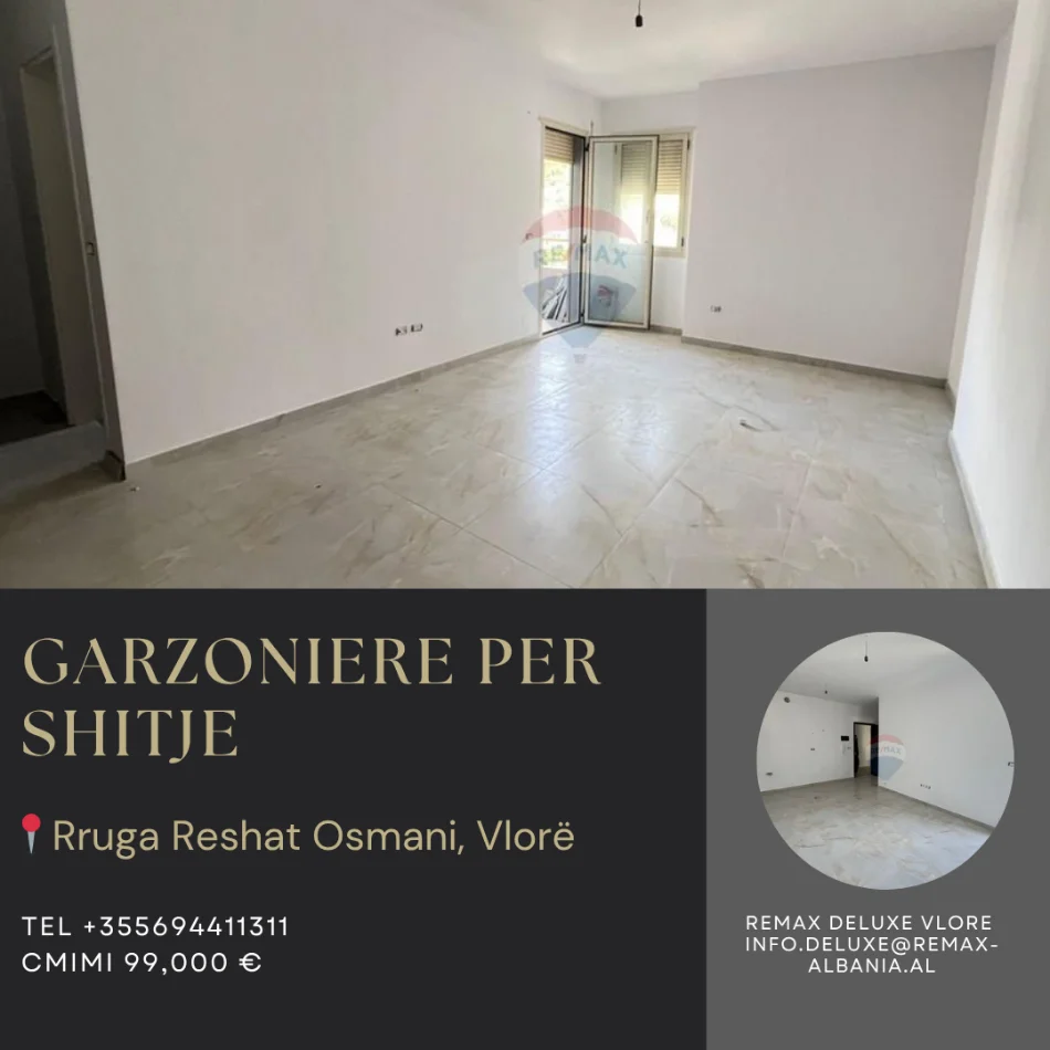 Vlore - Lungomare, shitet garsonier 1+1 , 43 m² 99.000 € (Lungomare, Vlorë)