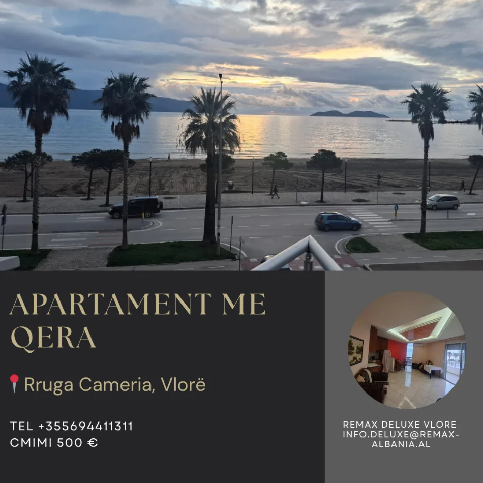 Vlore, jepet me qera apartament 2+1 Kati 3, 120 m² 500 € (Lungomare, Vlorë)
