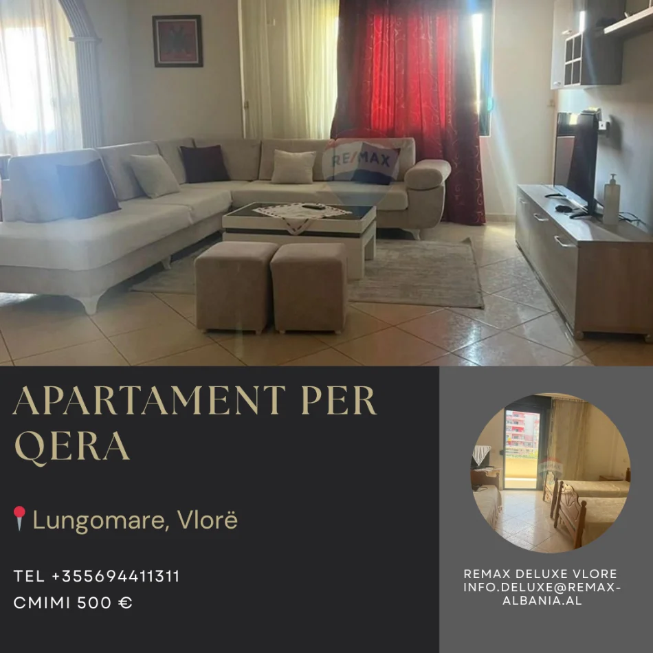 Vlore, jepet me qera apartament 2+1 Kati 3, 120 m² 500 € (Lungomare, Vlorë)