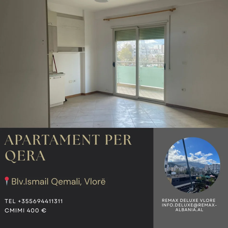 Vlore, jepet me qera apartament 3+1+Ballkon Kati 3, 140 m² 400 € (Bulevardi Ismail Qemali,pran Aulona Park, Vlore)