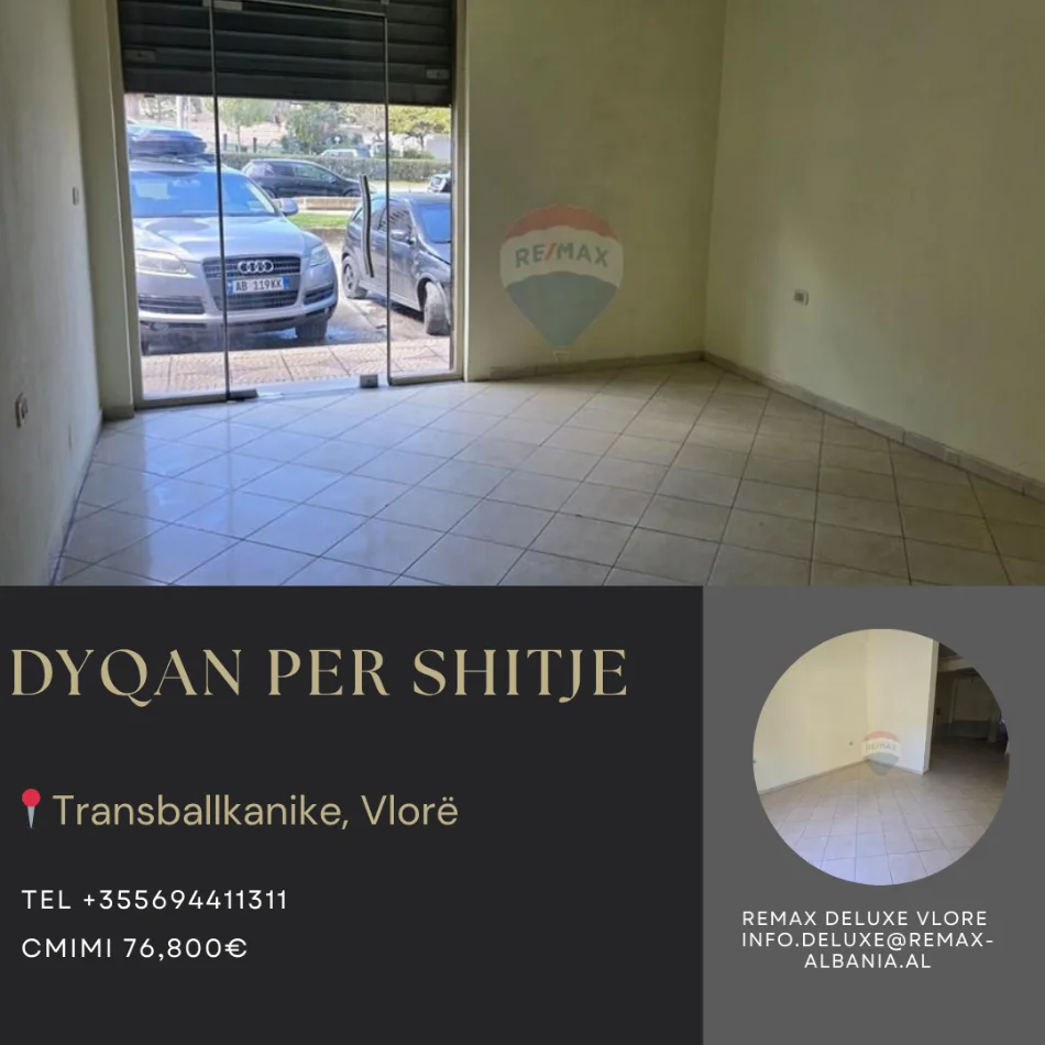 Vlore, shitet dyqan Kati 0, 52 m² 76.800 € (Lungomare, Vlorë)