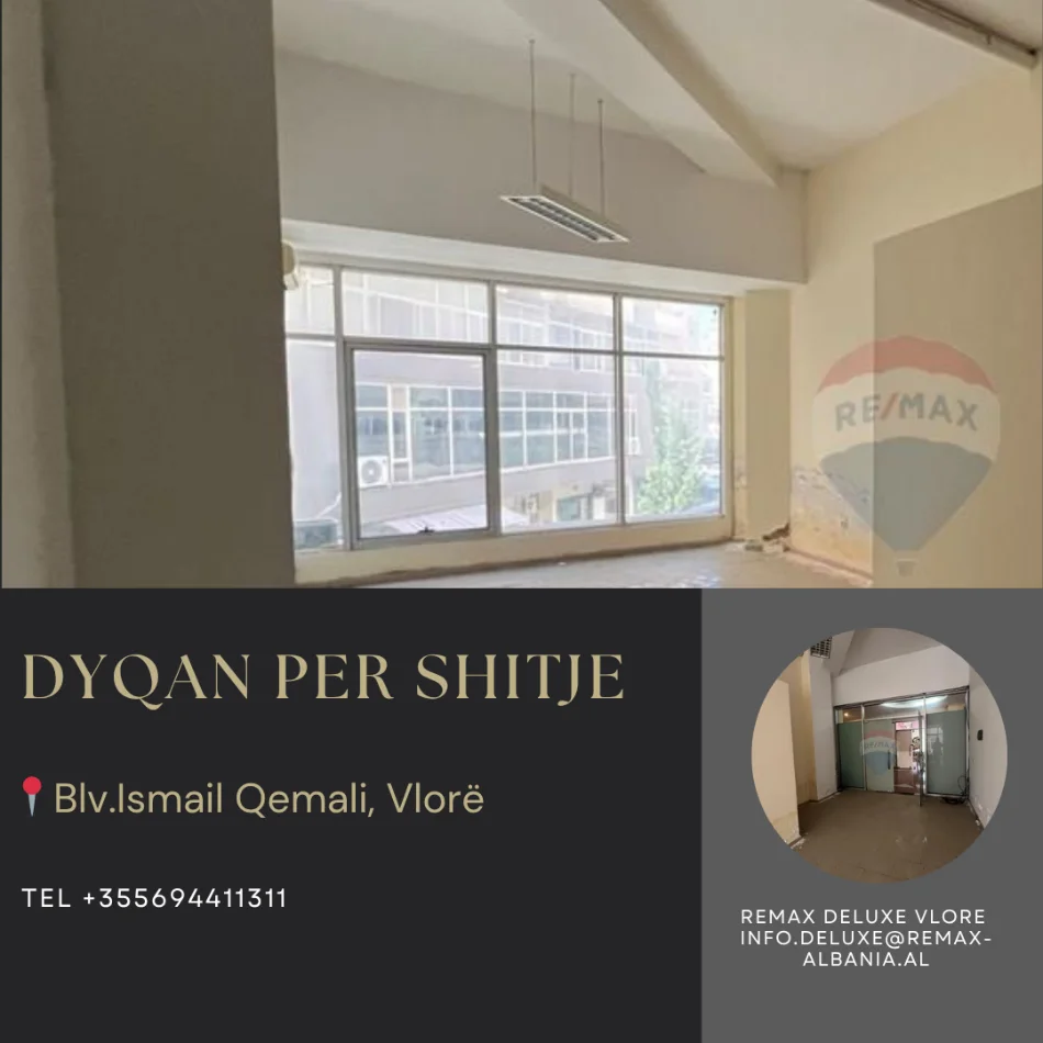 Vlore, shitet dyqan Kati 2, 38 m² (Bulevardi Ismail Qemali,pran Conad, Vlore)