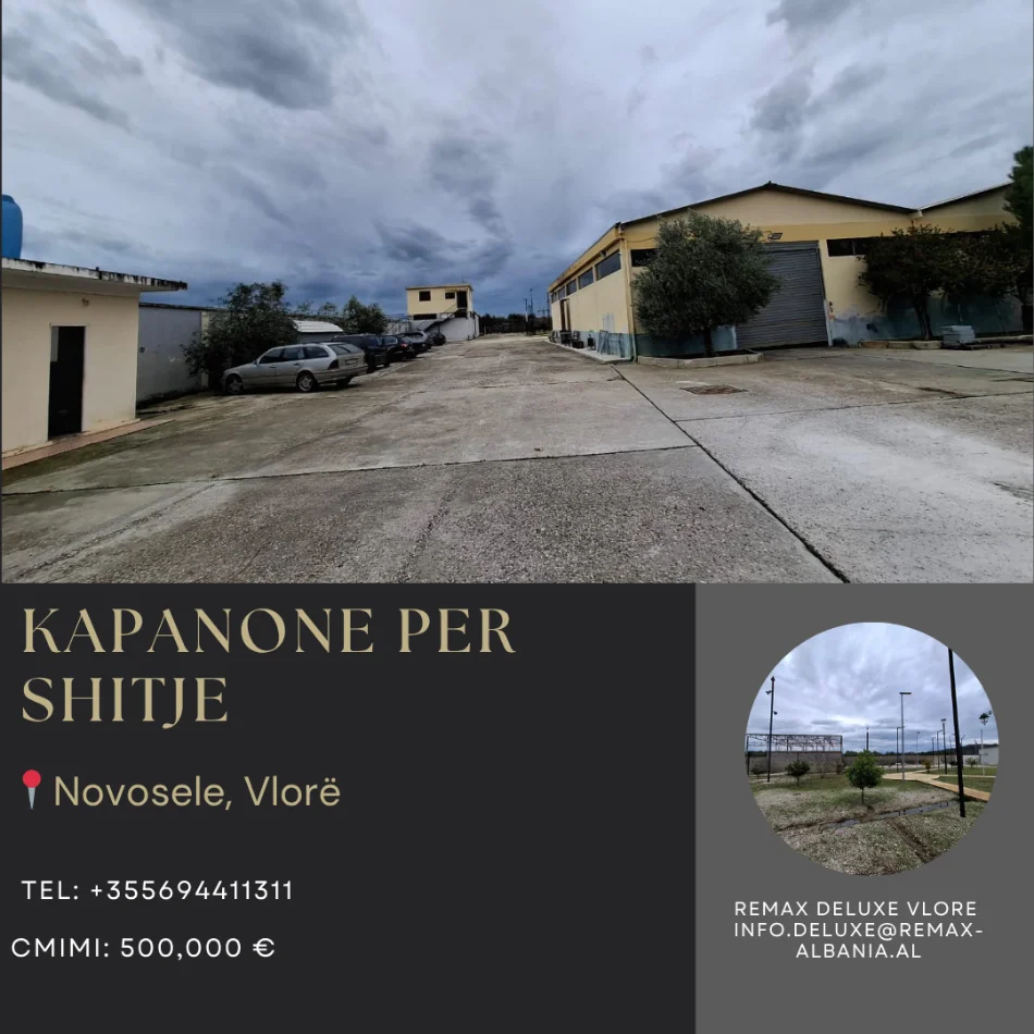 Vlore, shitet magazine Kati 0, 7.000 m² 500.000 € (Novosele, Vlore)