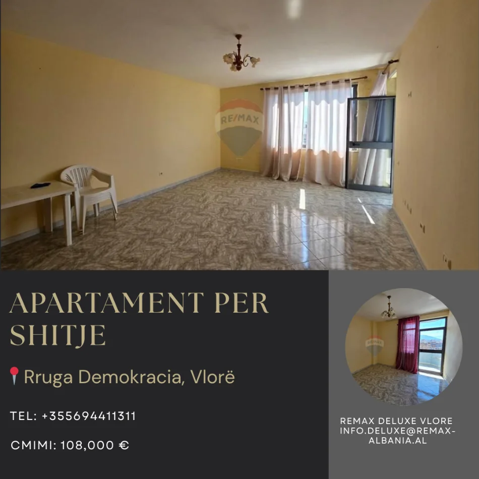 Vlore, shitet apartament 2+1 Kati 5, 110 m² 108.000 € (Rruga e Re, Vlore)
