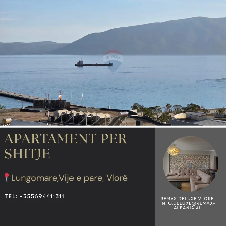 Vlore - Lungomare, shitet apartament 2+1 Kati 10, 110 m² (Rruga Cameria, Lungomare, Vlore)