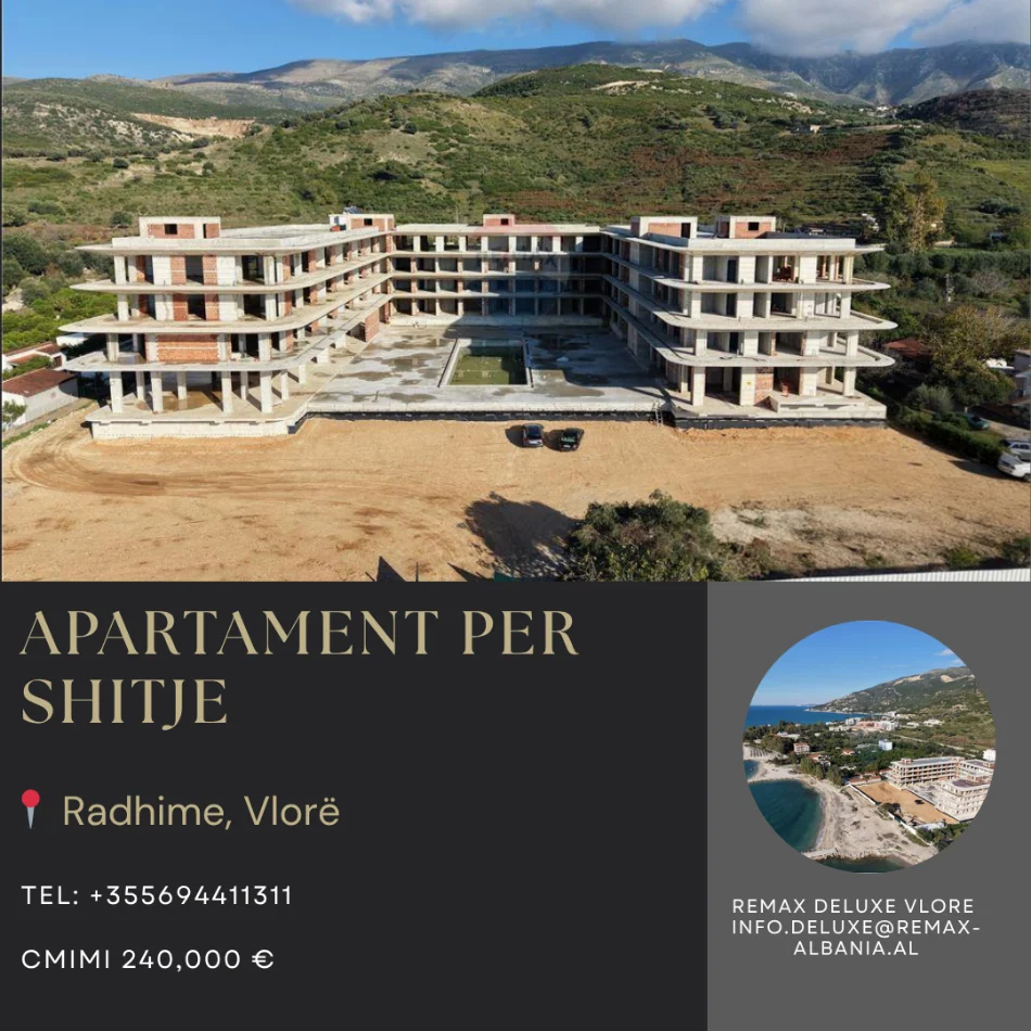 Radhime - Orikum, shitet apartament 1+1 , 68 m² 240.000 € (Radhime, Vlore)