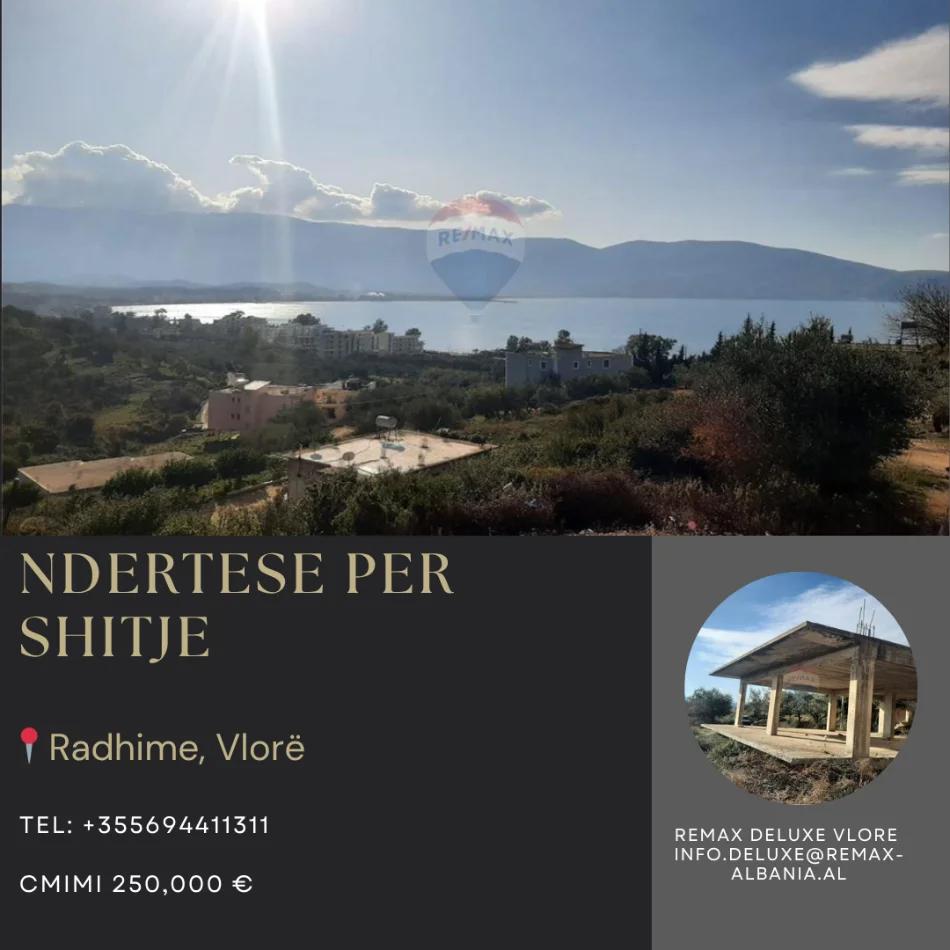 Vlore - Lungomare, shitet shtepi 2+1 Kati 1, 1.000 m² 250.000 € (Radhime, Vlore)
