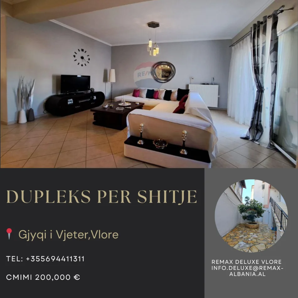 Vlore, shitet Vile 3+1+Aneks+Ballkon Kati 0, 234 m² 200.000 € (Pranë ish-Gjyqit të Vjetër, buzë rrugës kryesore)
