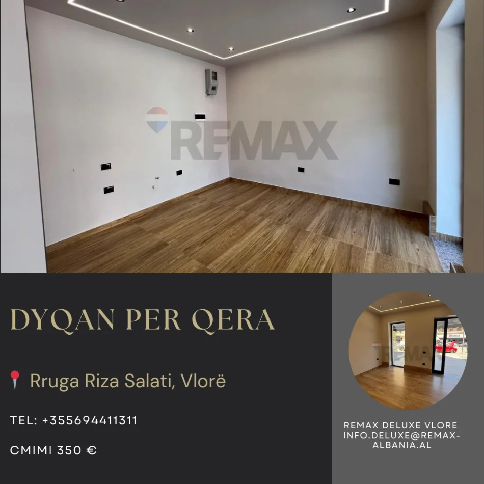 Vlore, jepet me qera dyqan Kati 0, 20 m² 350 € (Rruga Riza Salati, Vlore)