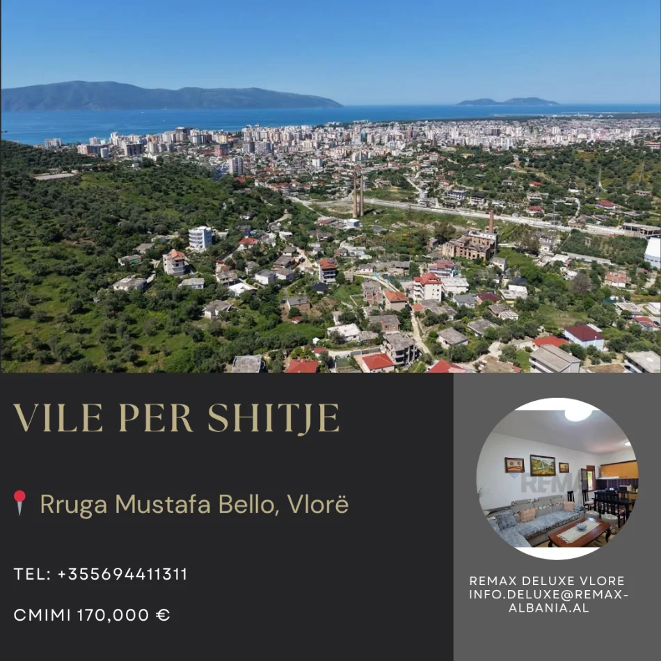 Vlore, shitet shtepi 2+1 Kati 0, 500 m² 170.000 € (Bishti i Kalldremit, Vlore)