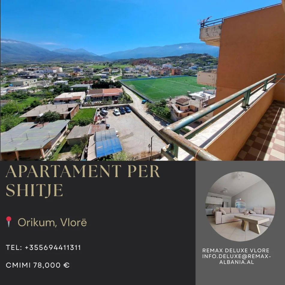 Radhime - Orikum, shitet apartament 1+1+Ballkon Kati 7, 75 m² 78.000 € (Orikum, Vlore)