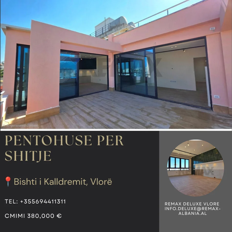 Vlore, shitet apartament+verande | Penthouse 3+1+Ballkon Kati 10, 260 m² 380.000 € (Bishti i Kalldremit, Vlore)