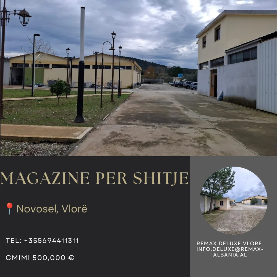 Vlore, shitet magazine Kati 0, 7.000 m² 500.000 € (Novosele, Vlore)