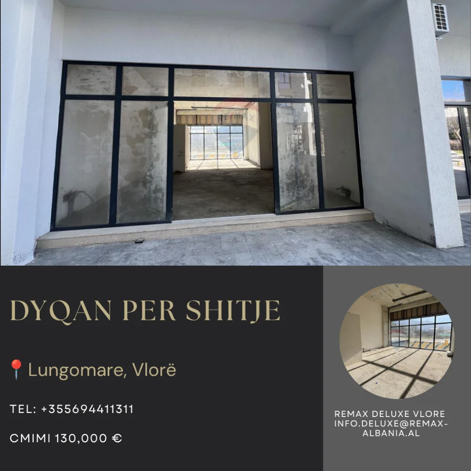 Vlore - Lungomare, shitet dyqan Kati 0, 50 m² 130.000 € (Lungomare, Vlorë)
