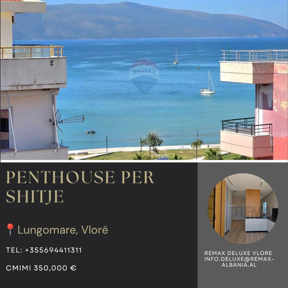 Vlore - Lungomare, shitet apartament+verande | Penthouse 3+1+Ballkon Kati 10, 162 m² 350.000 € (Lungomare, Rira, Vlorë)