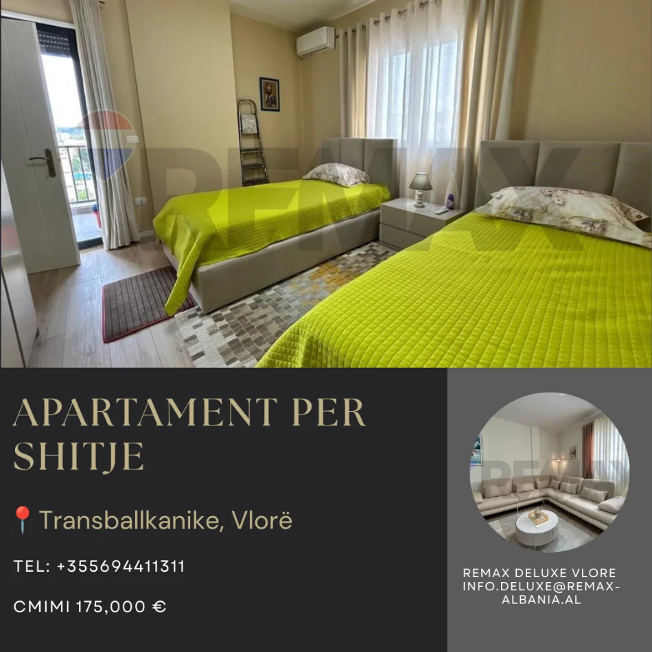 Vlore, shitet apartament 2+1 Kati 7, 99 m² 175.000 € (Rruga Gjergj Kastrioti (Transballkanike), Vlorë)