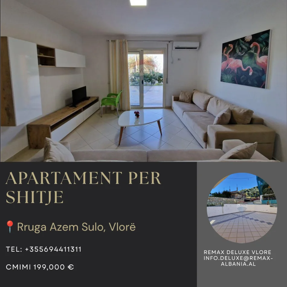 Vlore - Lungomare, shitet apartament 2+1+Ballkon Kati 0, 150 m² 199.000 € (Rruga Azem Sulo, Lungomare, Vlore)