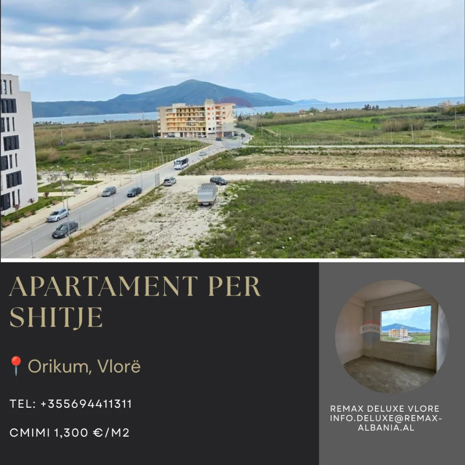 Radhime - Orikum, shitet apartament 2+1 Kati 4, 96 m² (Orikum, Vlore)
