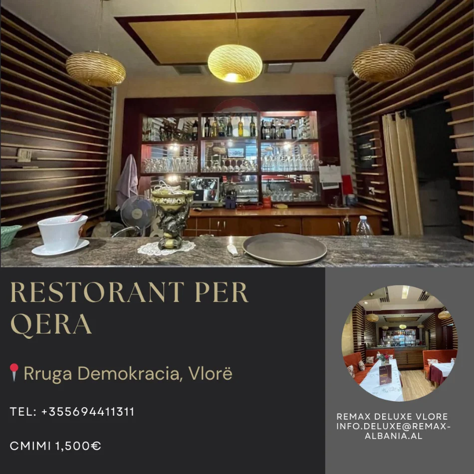 Vlore, jepet me qera bar-resorant Kati 0, 95 m² 1.500 € (Rruga Demokracia, Vlore)