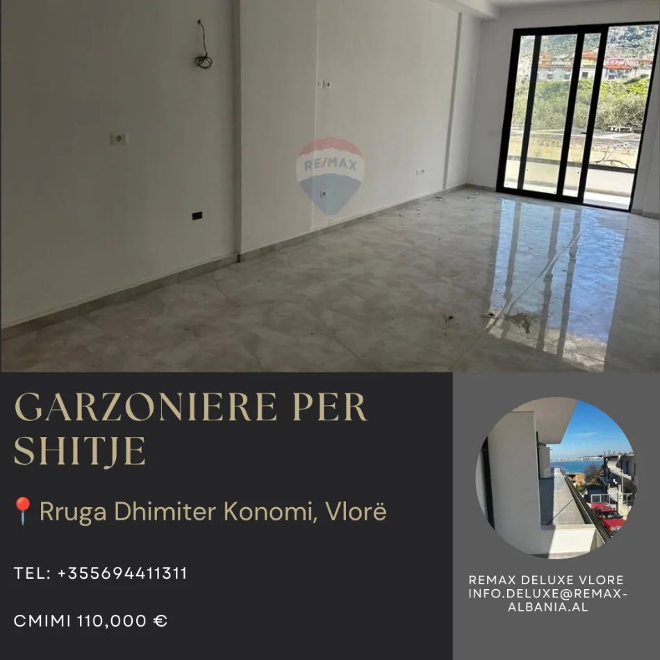 Vlore - Lungomare, shitet apartament 1+1 Kati 2, 50 m² 110.000 € (Rruga Dhimitër Konomi, Vlore)