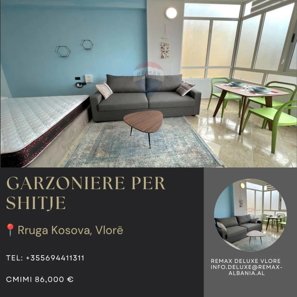 Vlore, shitet garsonier Studio Kati 9, 42 m² 86.000 € (Rruga Kosova, Skele, Vlore)