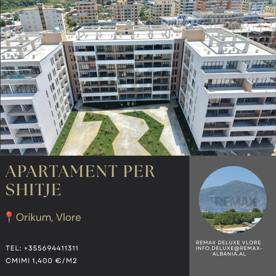 Vlore, shitet apartament 2+1 Kati 5, 111 m² (Orikum, Vlore)