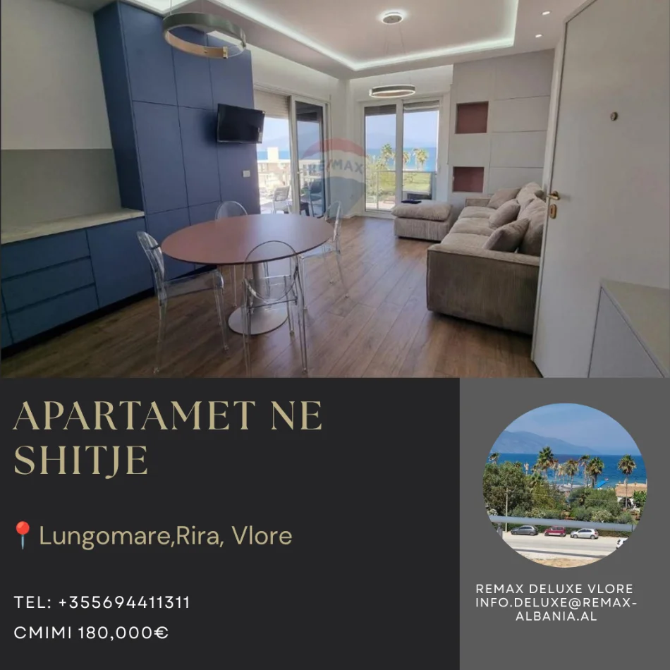 Radhime - Orikum, shitet apartament 1+1+Ballkon Kati 4, 65 m² 180.000 € (Radhime, Vlore)