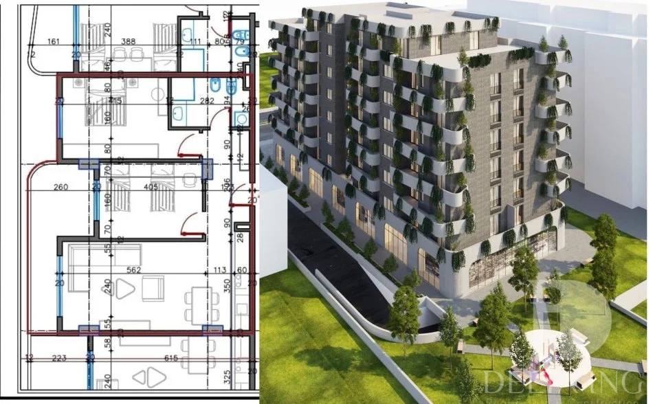 Tirane, shitet apartament 2+1+Aneks+Ballkon Kati 7, 100 m² 75.950 € (Kamez)