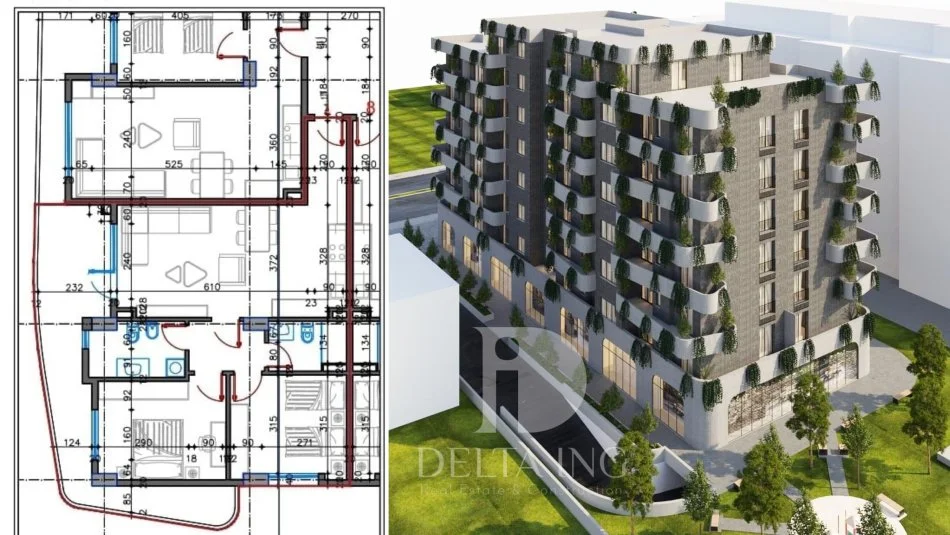 Tirane, shitet apartament 2+1+Aneks+Ballkon Kati 7, 117 m² 88.600 € (Kamez)