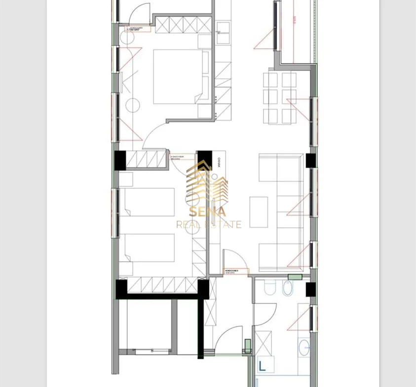 Tirane, shitet apartament 2+1+Ballkon Kati 6, 117 m² 205.000 € (Rruga Dritan Hoxha)